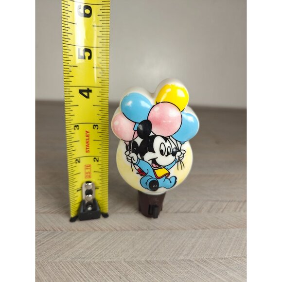 Vintage Disney Mickey Mouse Night Light Baby Mickey With Balloons - Picture 6 of 6